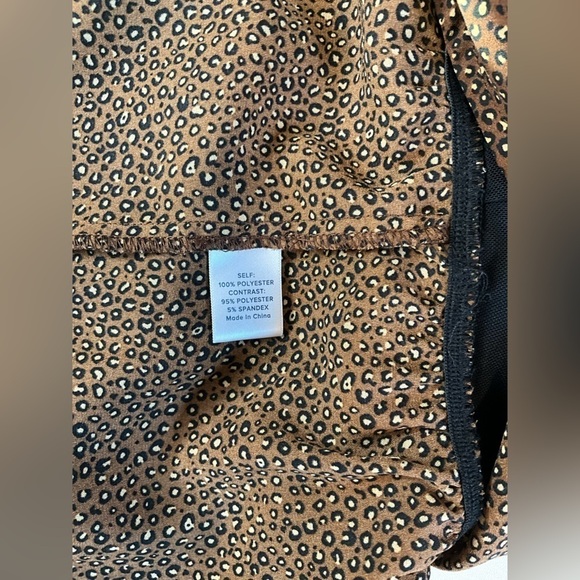 Allison Joy Brown & Black Leopard Print Long Sleeve Bodysuit - Picture 14 of 16